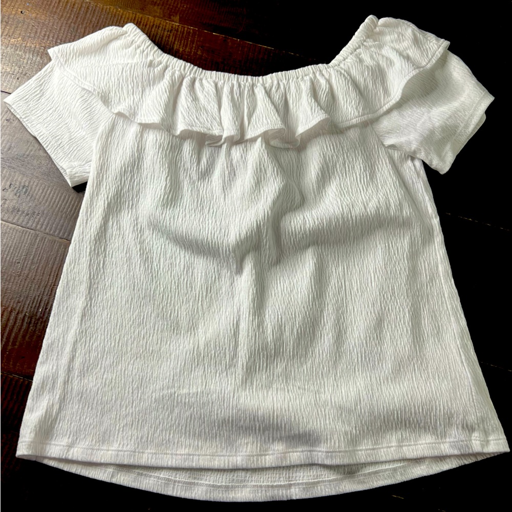 Loft White Off the Shoulder Top - Medium